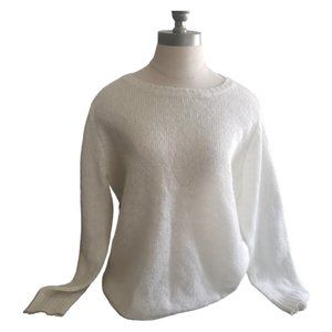 CT884 Jaclyn Smith Ladies White Long Sleeve Sweater L